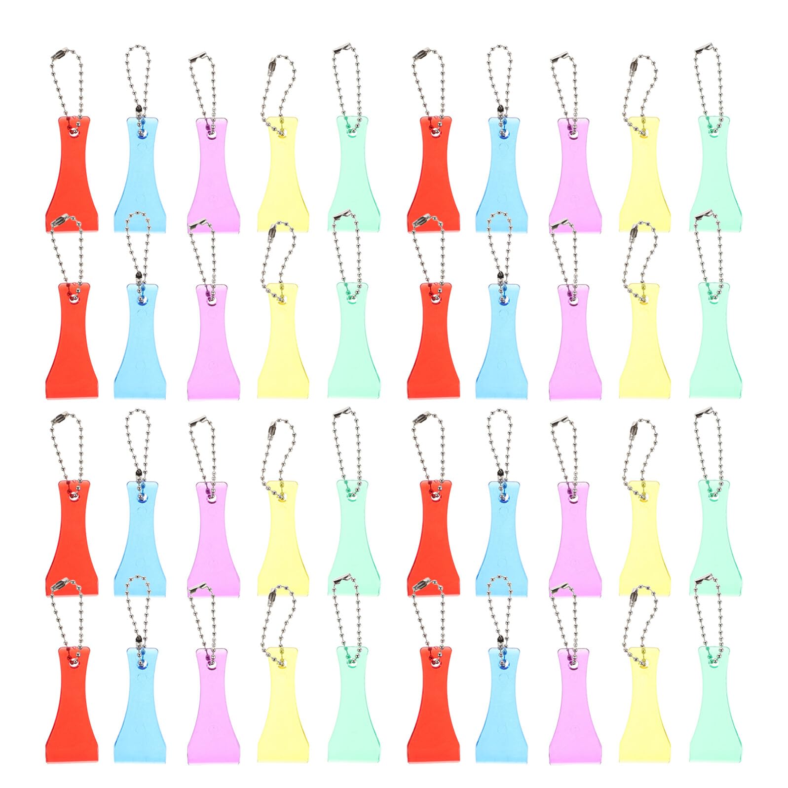 Outils à gratter plastique pour tickets de loto et grattage facile | Lot de 50 pcs multicolores
