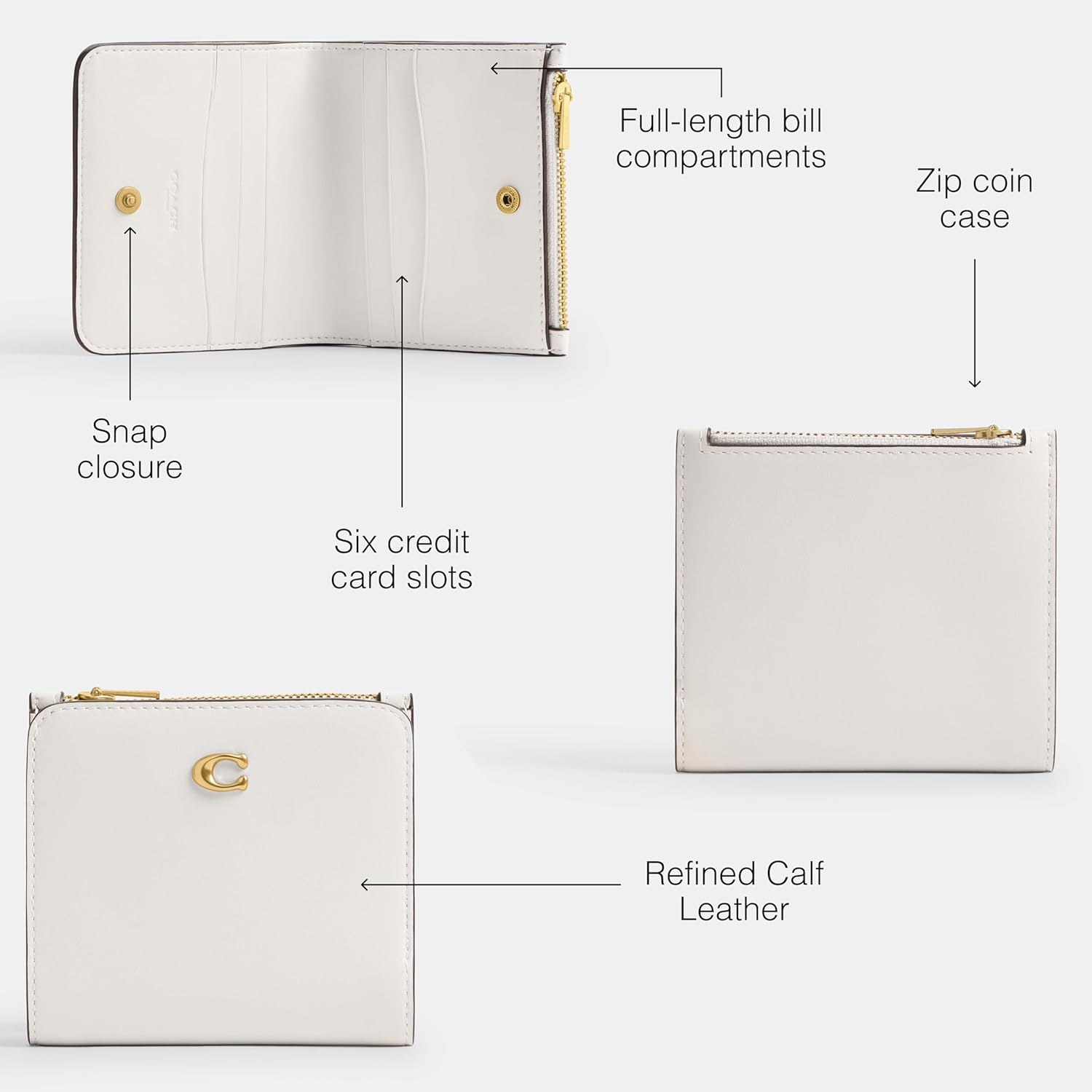 Coated Canvas Signature Essential Slim Billfold Wallet - Image 3