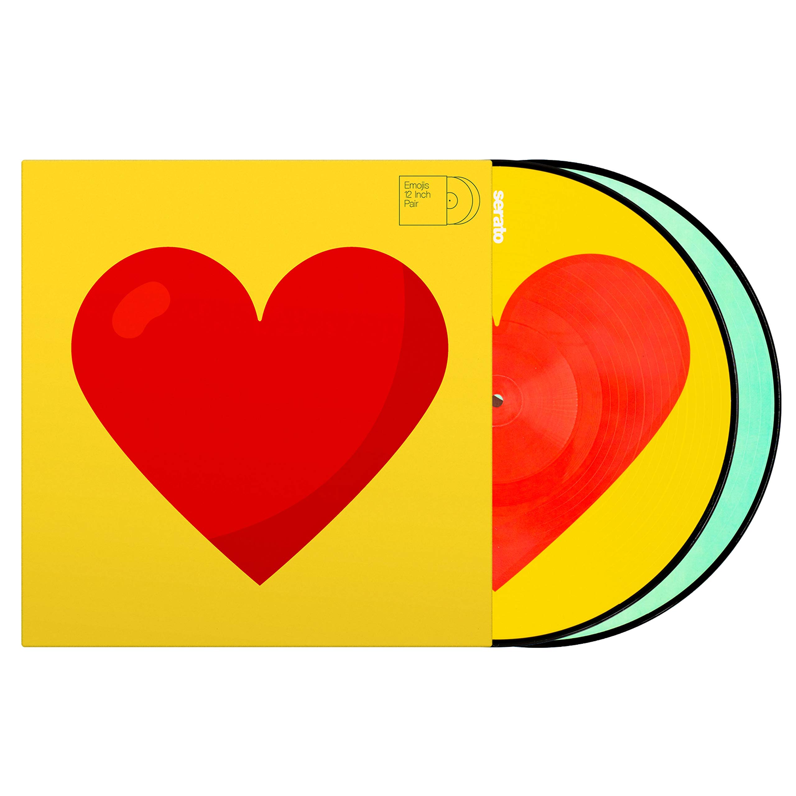 Serato 12" Emoji Series Control Vinyl x2 (Donut/Heart) -
