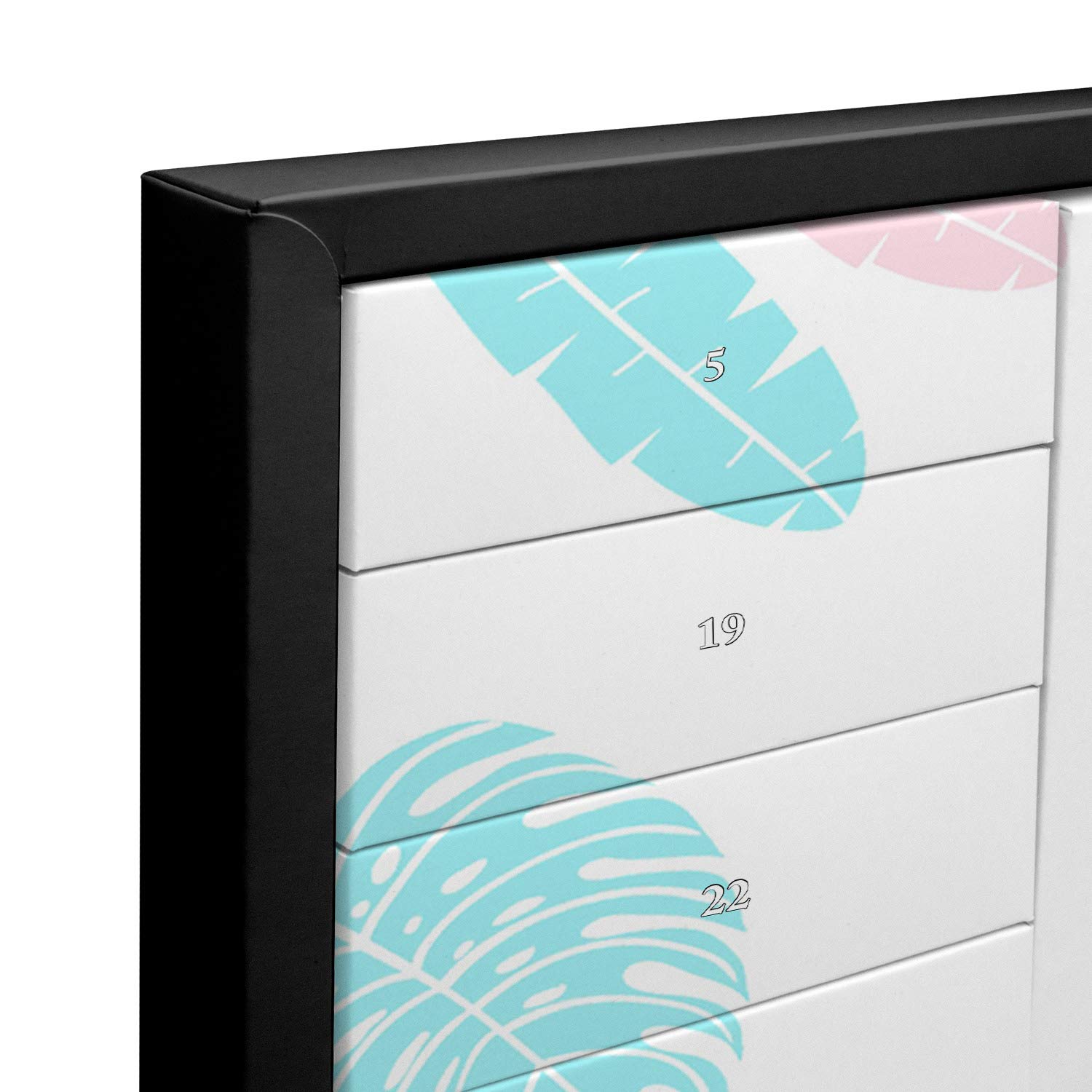 printplanet - Adventskalender mit 24 Schachteln zum selbst befüllen - mit eigenem Namen personalisiert - Motiv Flamingo individuell Gestalten.