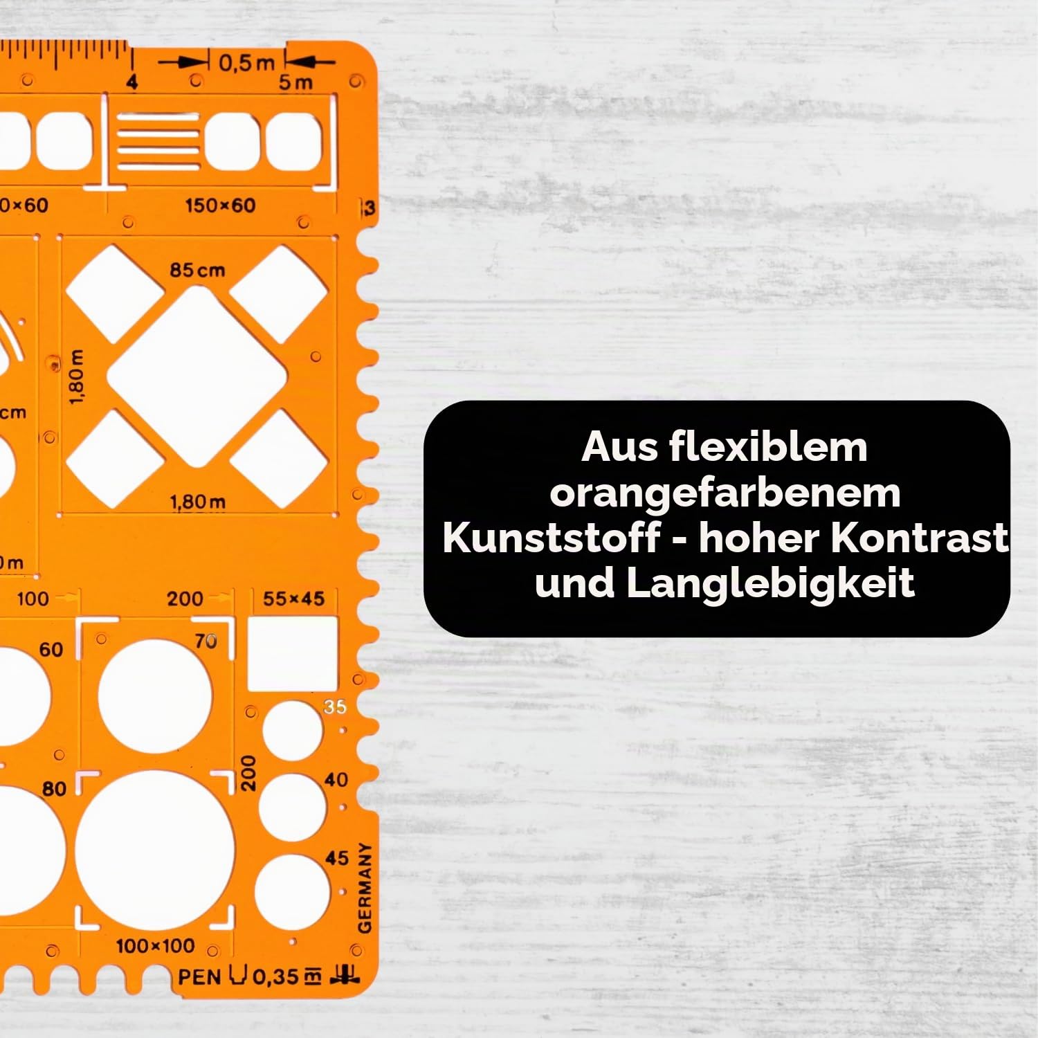 1:50 Architekt Schablone Zeichenschablone Möblierung - Innenarchitektur Technisches Zeichnen