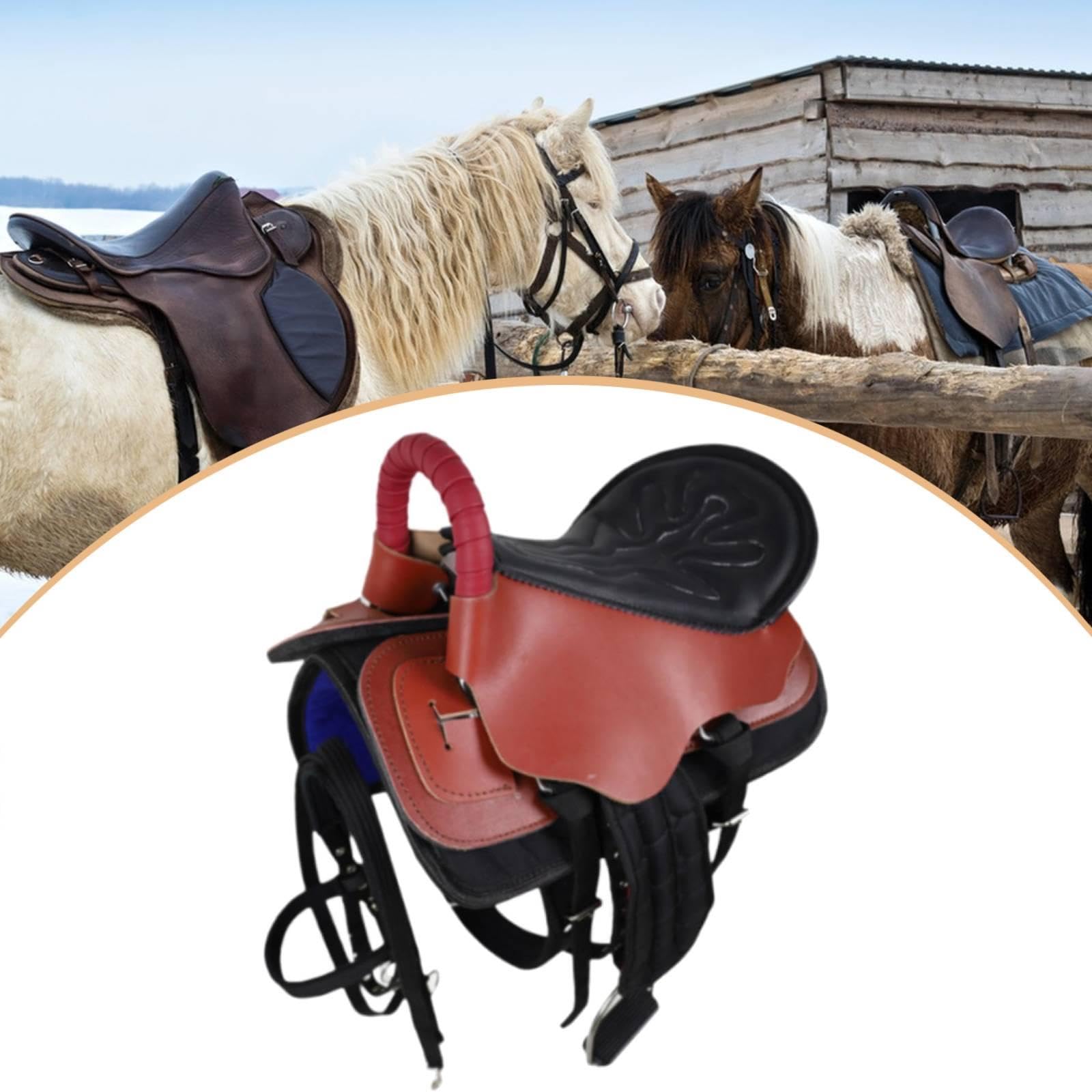 Juego de Silla de Montar con Acolchado, Protección, Accesorios Deportivos, Absorción de Impactos, Asiento de Equitación Resistente Al Desgaste, Equipo