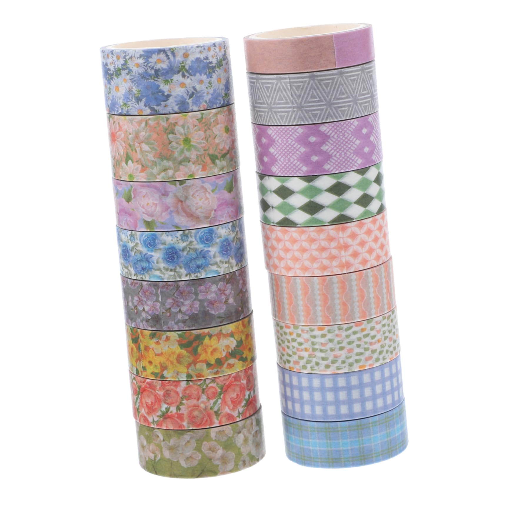 Lurrose 51 Nastro Adesivo Decorativo Floreale Da Washi Tape Per Progetti Creativi Scrapbooking e Decorazioni Facile Da Rimuovere e Riutilizzare Per Planner