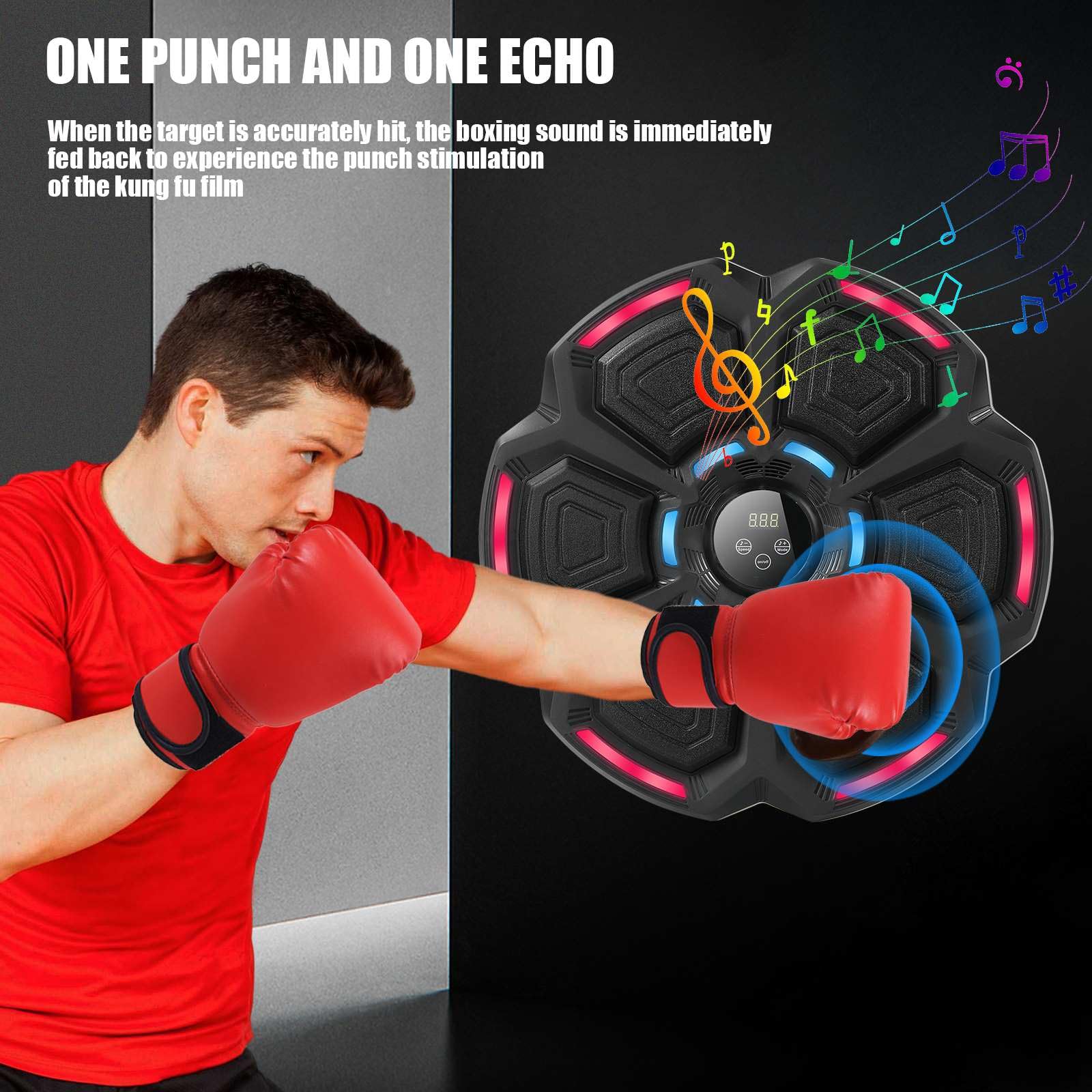 Boxe Muro Musica, Attrezzature per Allenamento per Bambini e Adulti