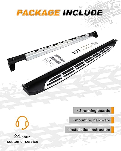 Miniatura 6 de Snailfly Estribos de carga de 500 libras para Kia Telluride LX EX S SX SX-P X-Line 2019-2025, escalón lateral resistente, sin taladrar
