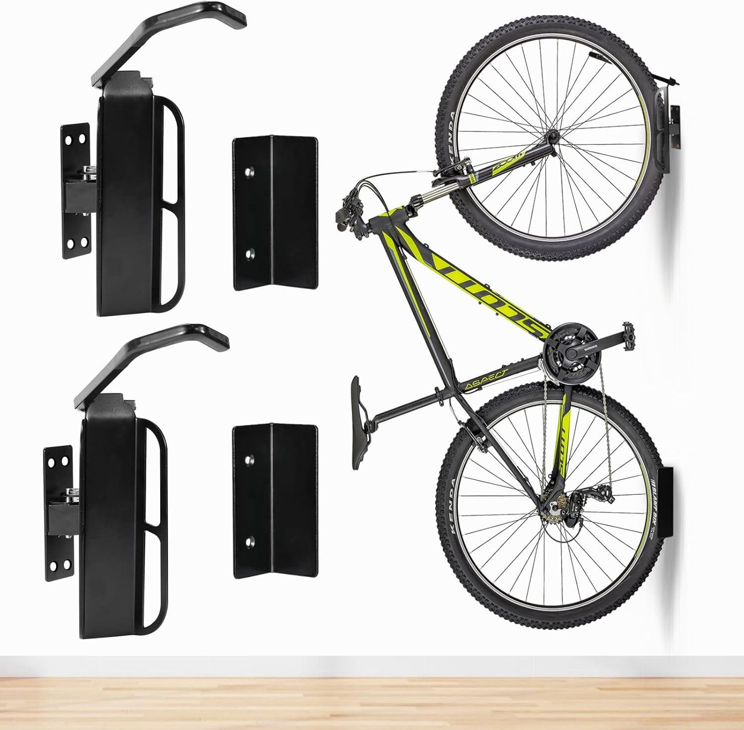 Vomiliku Swivel Garage Bike Rack Wall Mount, Vertical Bike