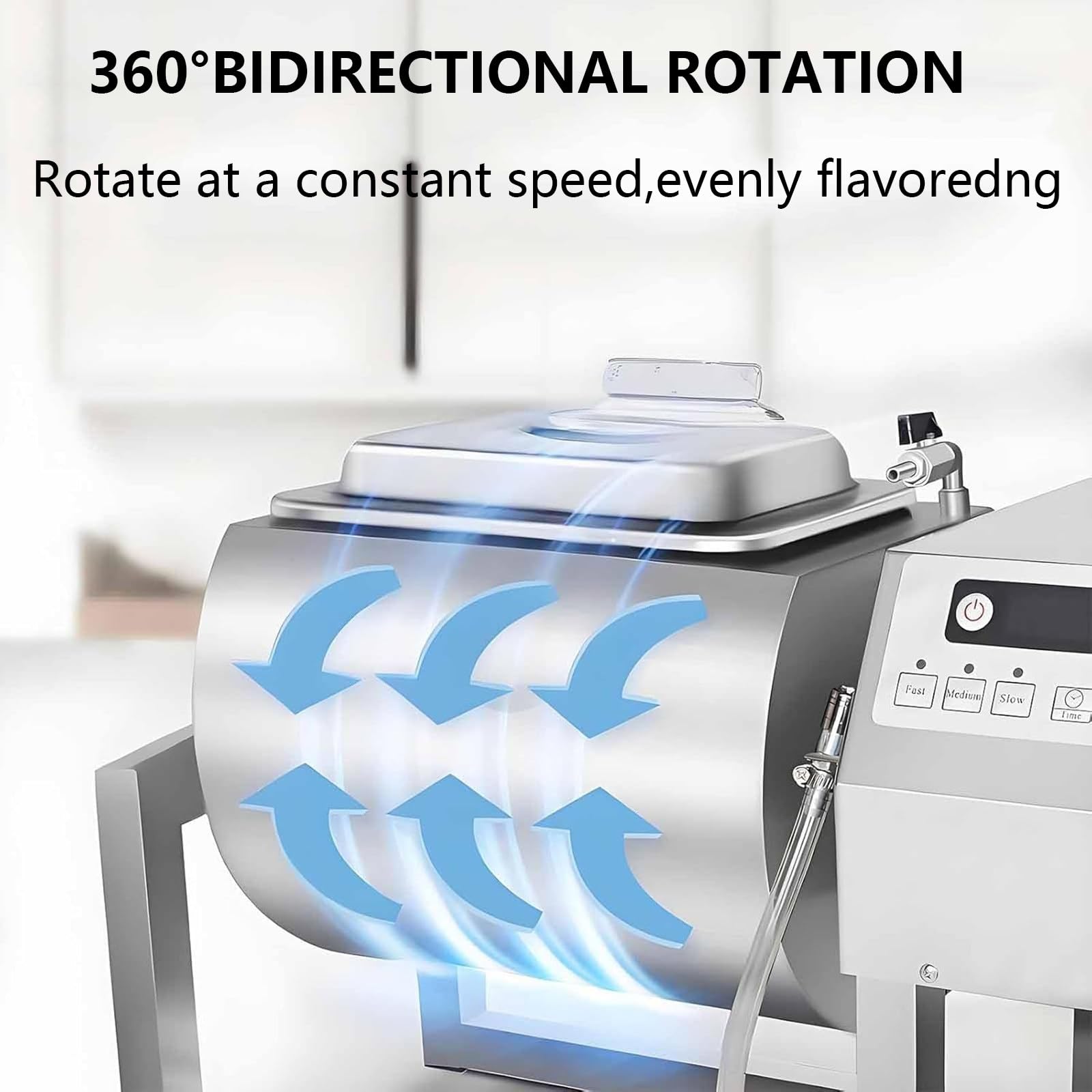 Bicchiere sottovuoto per salsiccia e pancetta, in acciaio inox, efficiente per infusione di sapori, facile da usare, ideale per barbecue e grigliate