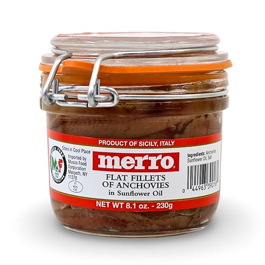 Merro Anchovy Fillets in Sunflower Oil 8.1 oz