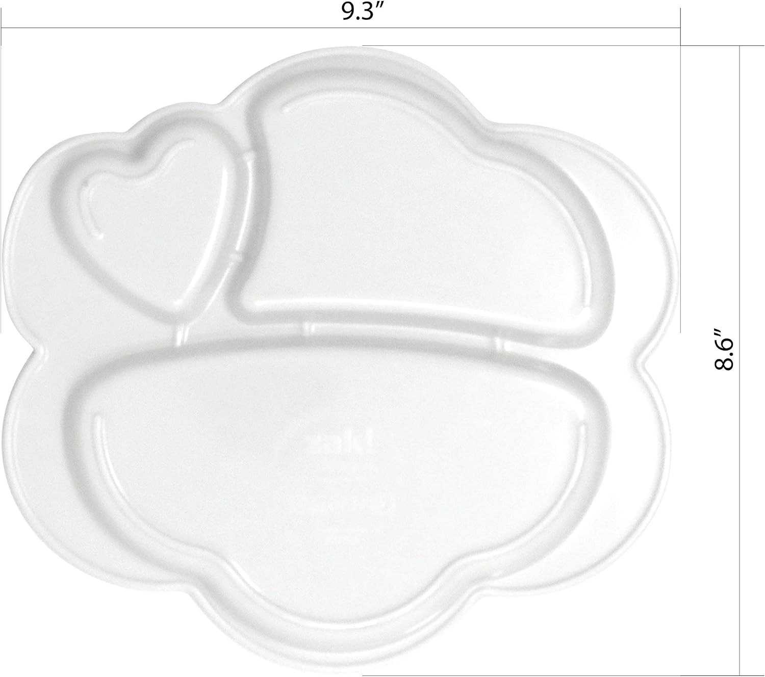 Zak Designs Disney Jr. Vampirina DinnerwareMelamine 3-Section Divided Plate Made of Durable Material and Perfect for Kids, Divided Plate, Vampirina & Gregoria