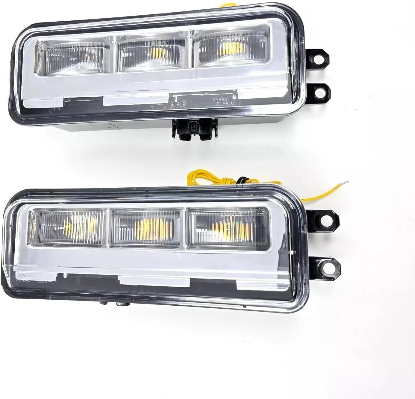 Front LED Fog Lights Assembly Pair for 2022-2026 Toyota Tundra/2024-2026 Toyota Tacoma/2025-2026 Toyota 4Runner/2023-2026 Toyota Sequoia Bumper Fog Lights Driving Lamps w/Switch Replacement Left+Right