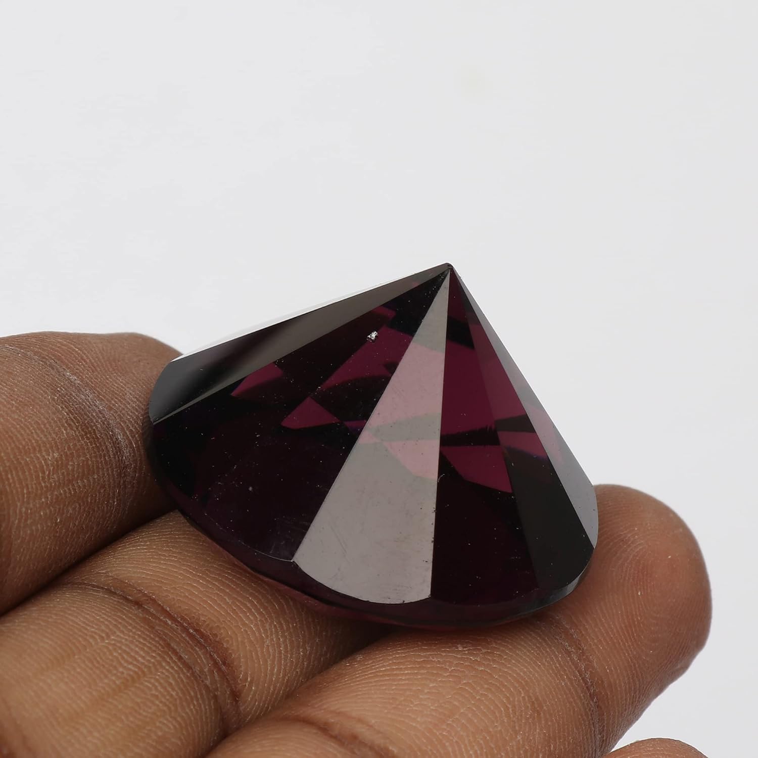 GEMHUB Top Grade Violet Amethyst 106.95 Ct Round Cut Violet Amethyst, Faceted Birthstone Violet Amethyst Loose Gemstone image 4