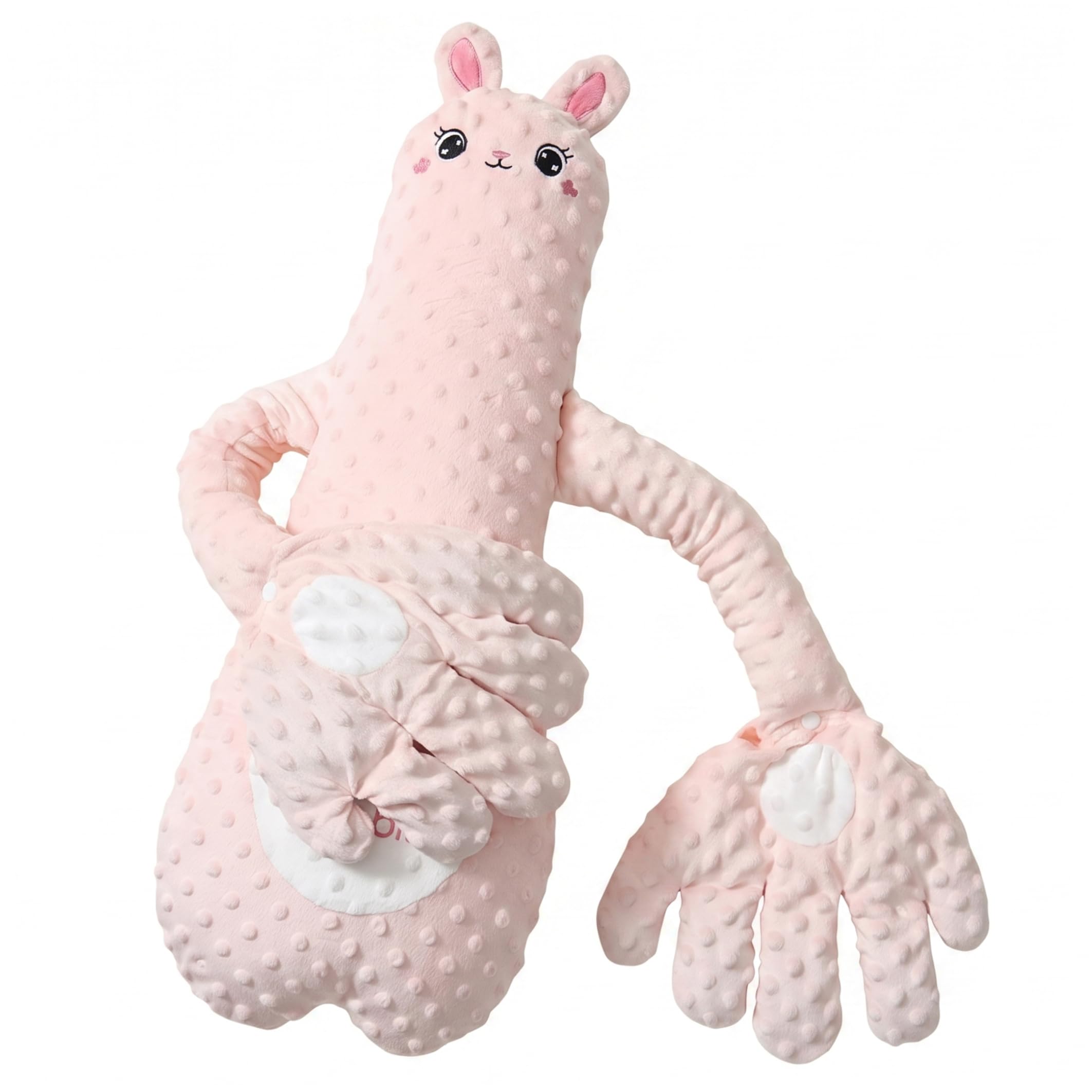 Bebé calmante acariciando la mano: mamá abrazo simulación acariciando al bebé para dormir con una almohada inteligente de felpa extraíble de doble relleno para dormir