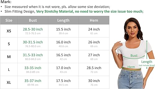 Miniatura 8 de Camisetas cortas básicas de manga corta atléticas para mujer
