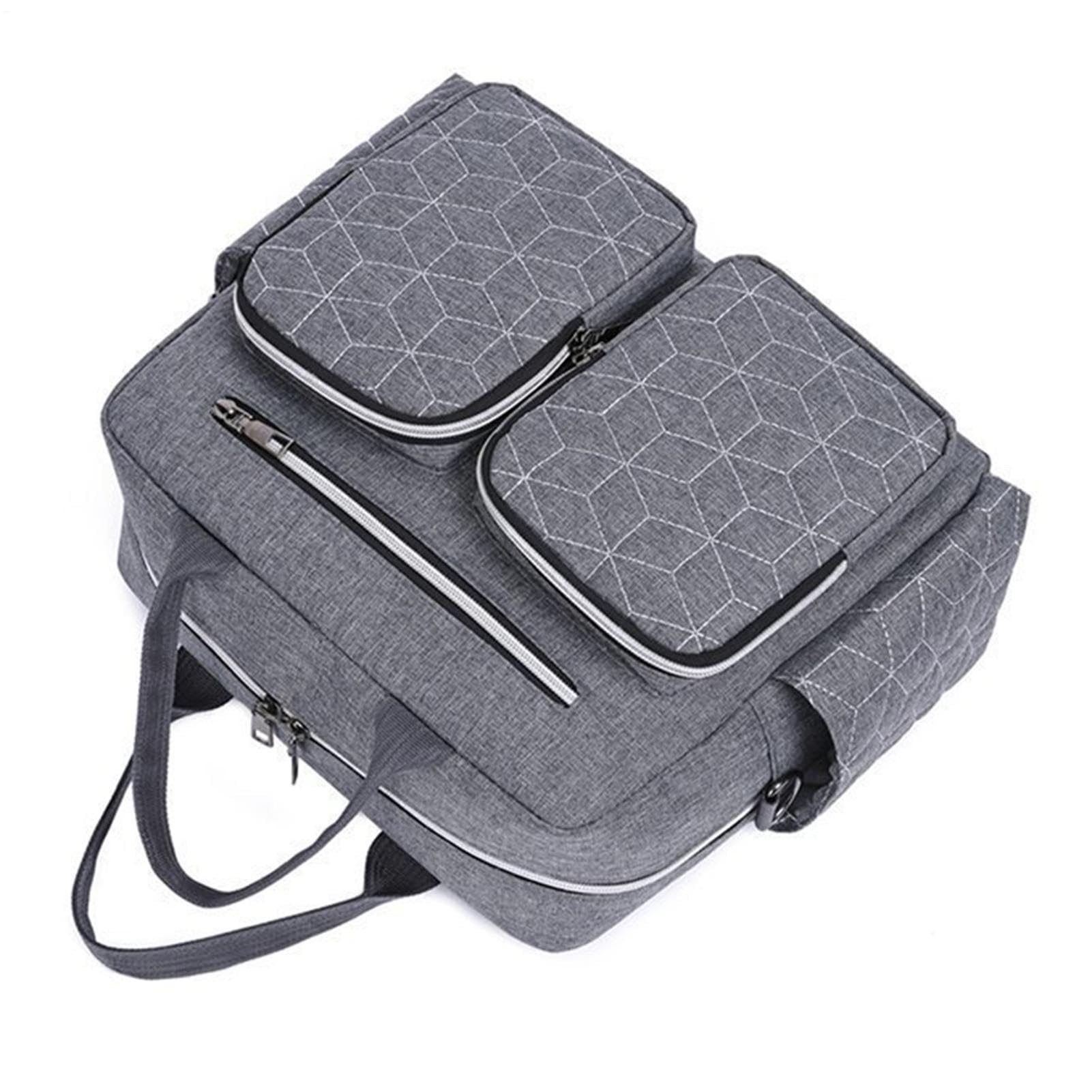 Générique Borsa per pannolini per bambini, borsa per pannolini per bambini, borsa per pannolini con stazione per pannolini per bambini, facile da pulire, per maternità a pannolini di grande capacità