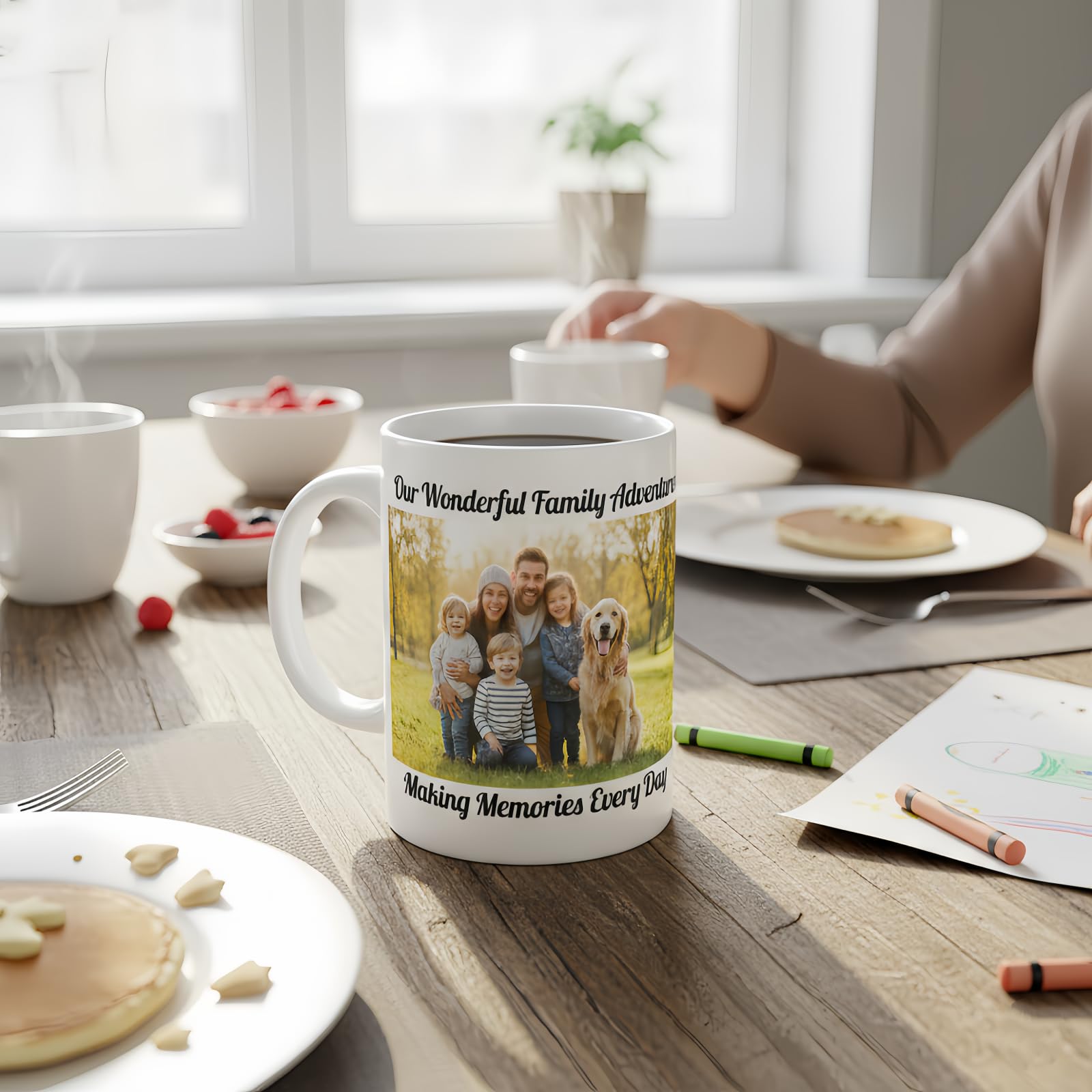 Tazza Personalizzata Con Foto e Testo, Fino a 3 Foto, Tazza Personalizzata Ceramica, Idea Regalo Compleanno Amica, Festa della Mamma e San Valentino