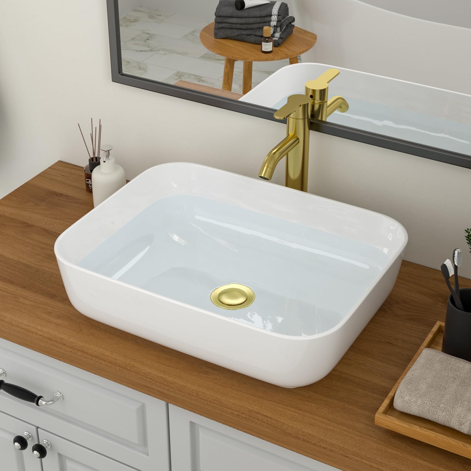 Logmey 19 Inch Vessel Sink