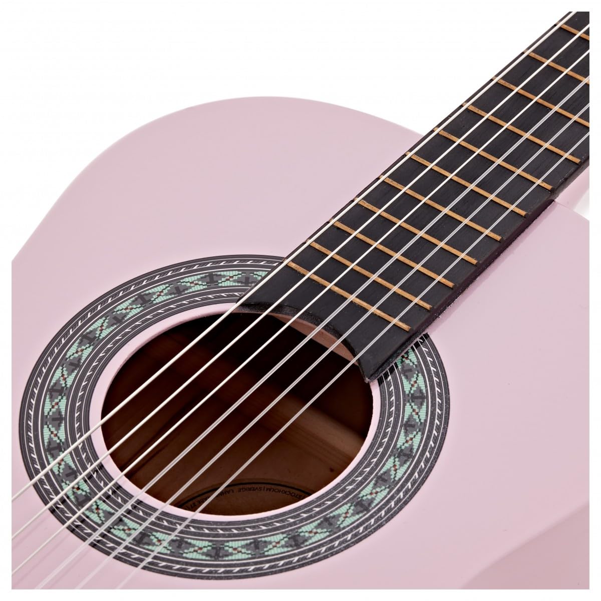 Júnior 1/2 Clásica Guitarra, Rosa, Gear4music | Para jóvenes principiantes, cuerdas de nailon suave para manos pequeñas, construcción robusta y duradera