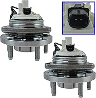 Vista 5 de Conjunto de rodamiento de rueda delantera de 2 piezas y buje TRQ Compatible con Pontiac Solstice 2006-2009 Saturn Sky 2007-2010