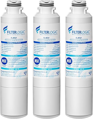 Miniatura 11 de Filterlogic DA29-00020B Filtro de agua para refrigerador, repuesto para Samsung HAF-CIN, HAF-CIN/EXP, DA29-00020A/B, DA97-08006A, RF28HMEDBSR