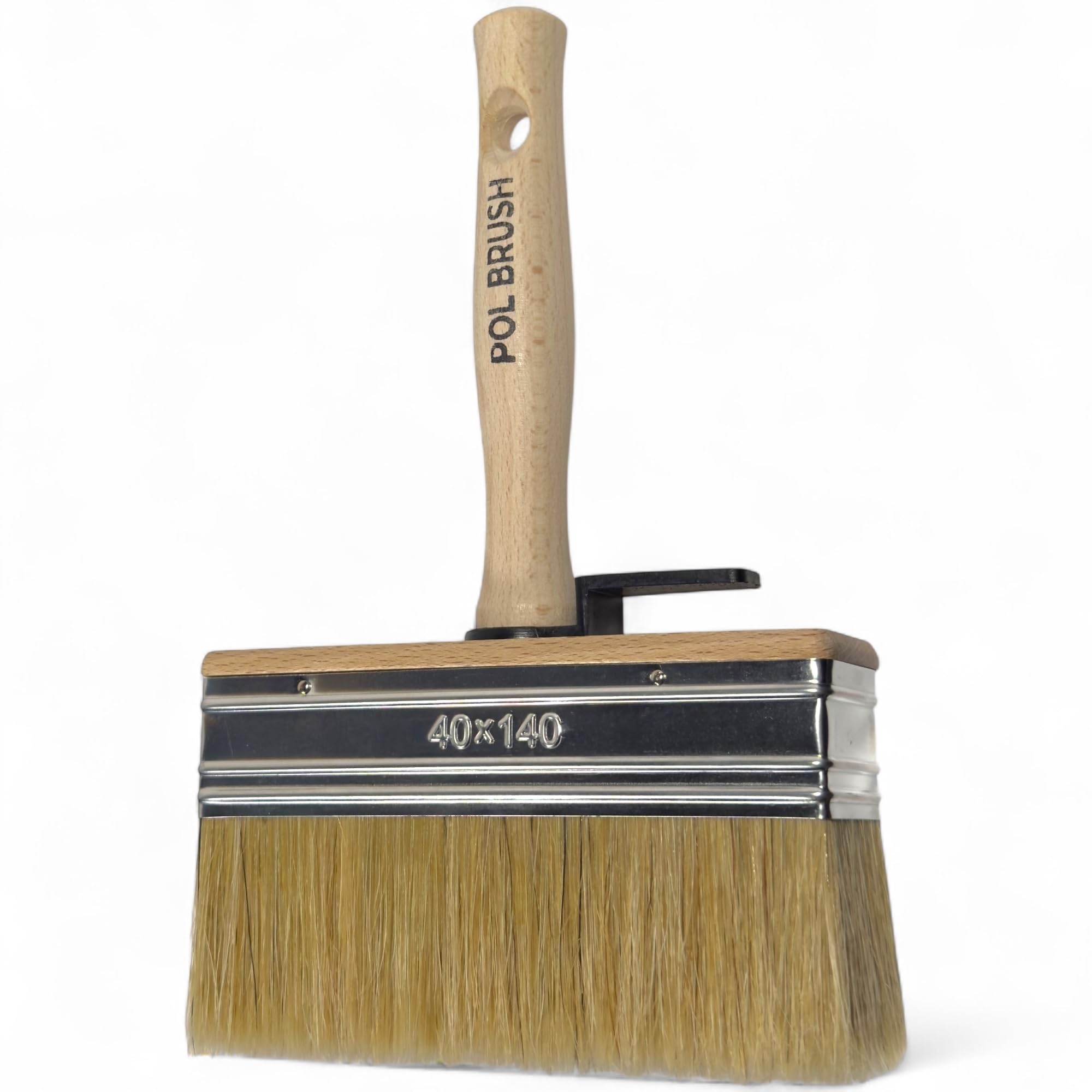 Pincel de pintura ancho y grueso de 15,2 cm, de alta calidad europea, cerdas naturales, para el hogar, madera, paredes, arte, molduras y muebles, para pinturas acrílicas, óleos, manchas, tiza y látex