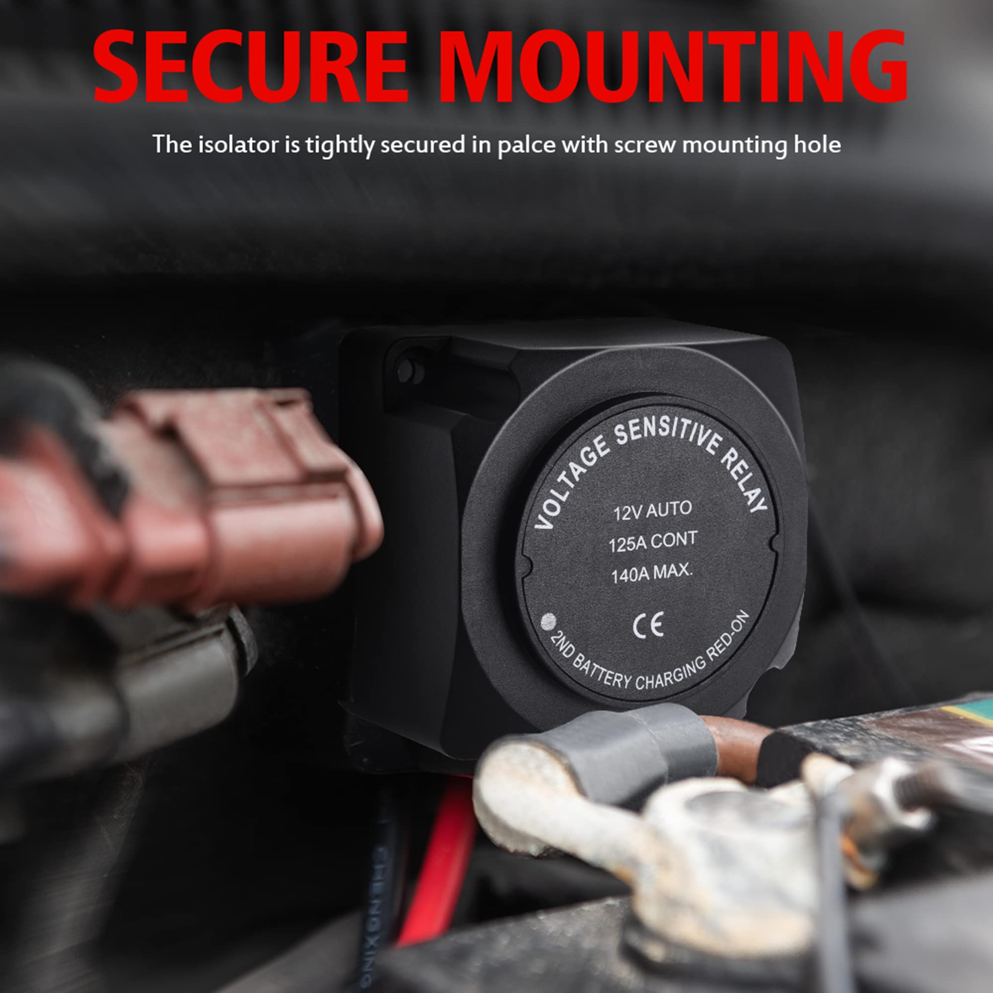 Buy MICTUNING Split Charge Relay Kit,Leisure Battery12V 140A Smart Dual