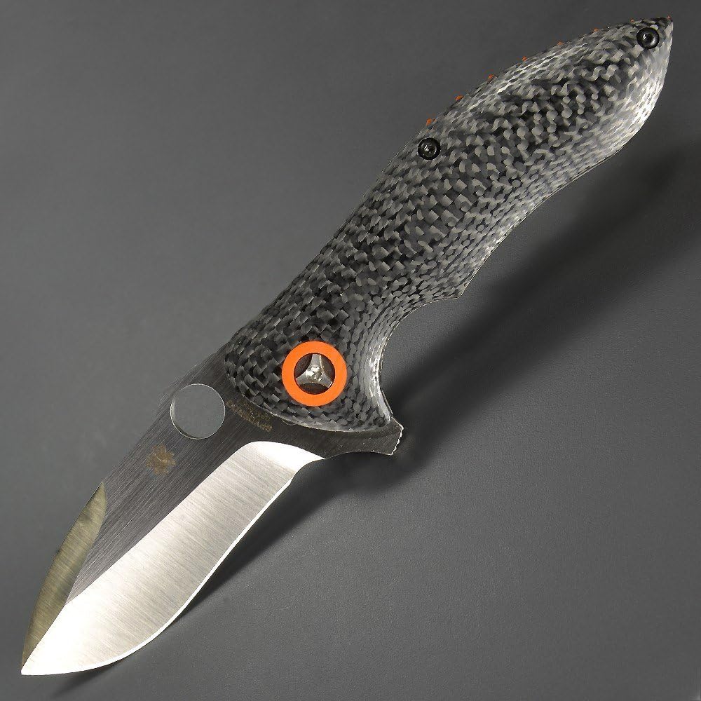 Spyderco C187CFP Rubicon Folding Knife, Orange, 3.04-Inch