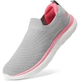 Walking Shoes for Women Arch Support Comfort Lightweight Slip on Sneakers with Memory Foam