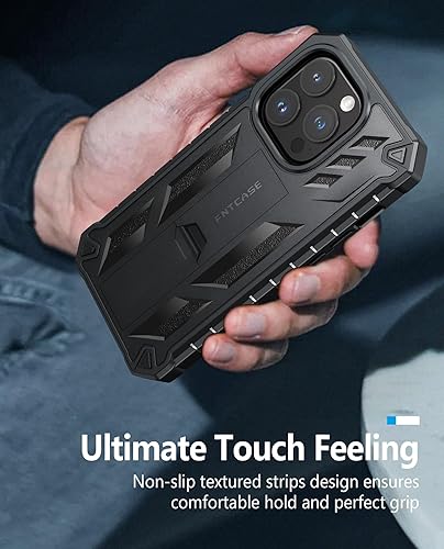 Miniatura 6 de FNTCASE Funda para iPhone 14-Pro Fundas para iPhone 13 Pro Funda de protección de grado militar a prueba de caídas con soporte TPU resistente con