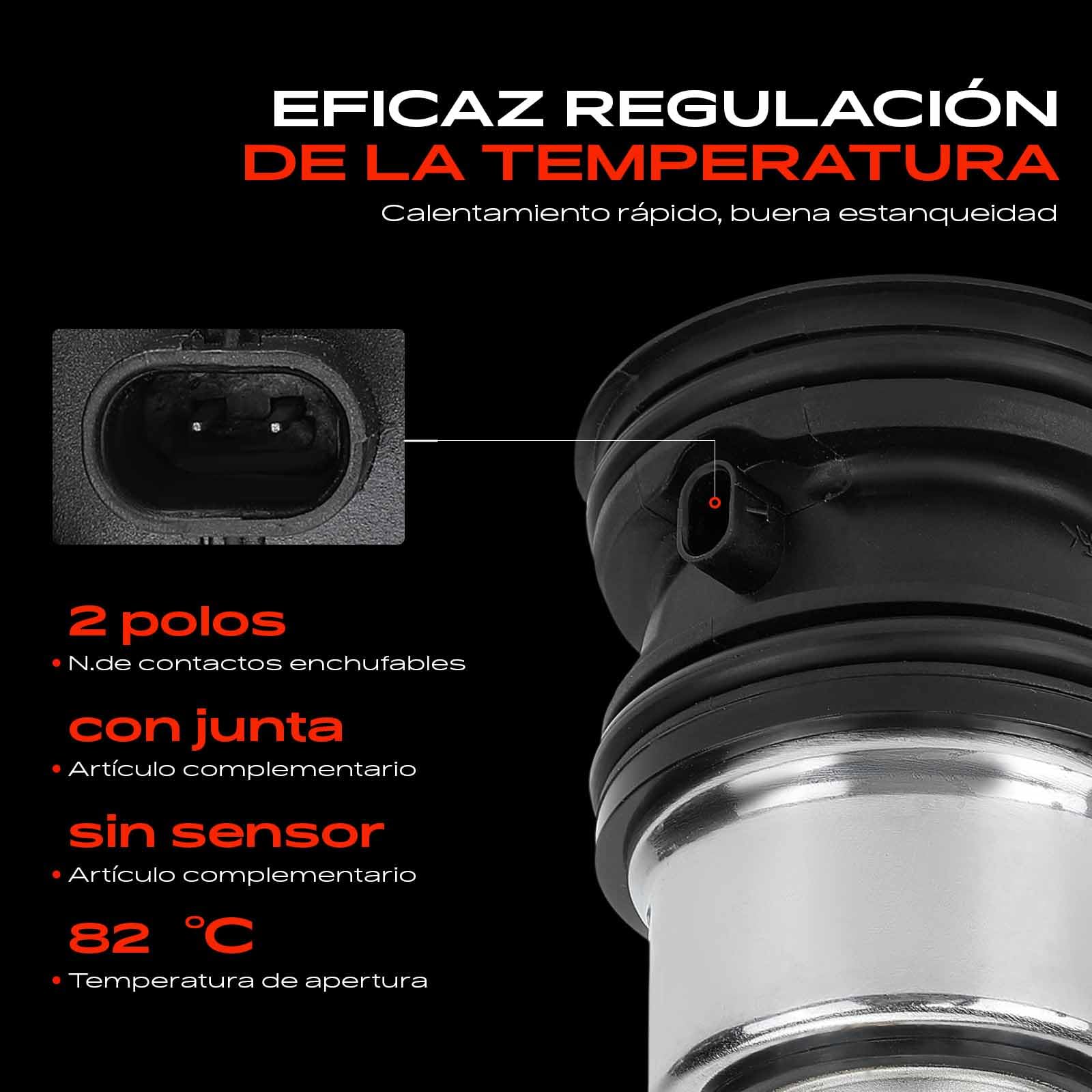Frankberg Termostato refrigerante gasolina 94810603401 | Compatible con: C.a.y.e.n.n.e 92A, P.A.N.A.M.E.R.A 970, M.A.C.A.N 95B