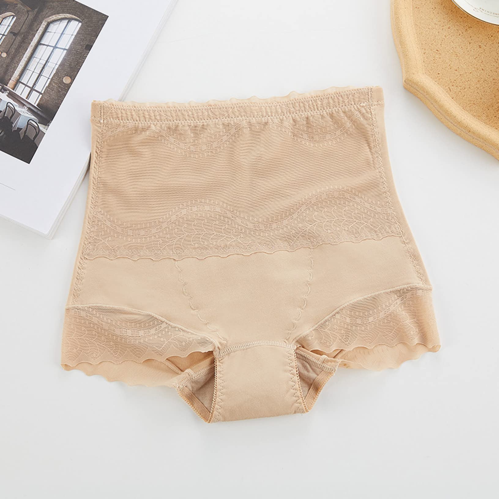 Intimo a vita alta con allacciatura per il controllo della pancia per mutandine modellanti da donna con pantaloncini modellanti per il corpo in pizzo – acquista a prezzi convenienti sul marketplace