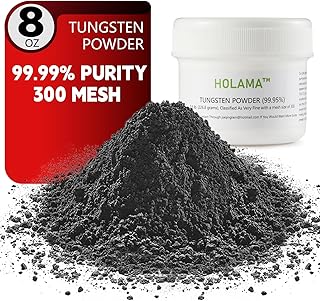 300Mesh Pure High Density Tungsten Powder, 0.5lbs 99.9%+ Purity, Lead-Free Non-Toxic, Precision Weight Application, Golf Club Weighting, Pinewood Derby Car, Fishing Lure, Model Train, Epoxy Mix