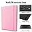 Fabmaker Trading Card Binder - 9 Pocket PU Cover Collection Book for 360 Cards, Premium Sturdy Holder Folders, Album for YuGiOh, MTG, TCG, Game & Sports Cards, Pink