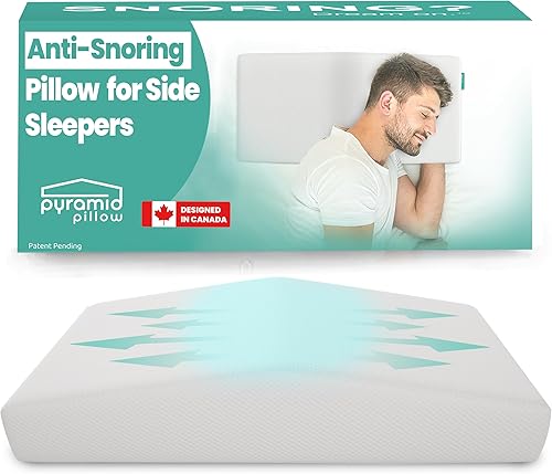 La almohada antironquidos original para dormir de lado, solución y remedio para ronquidos, ayuda para detener ronquidos con espuma viscoelástica,
