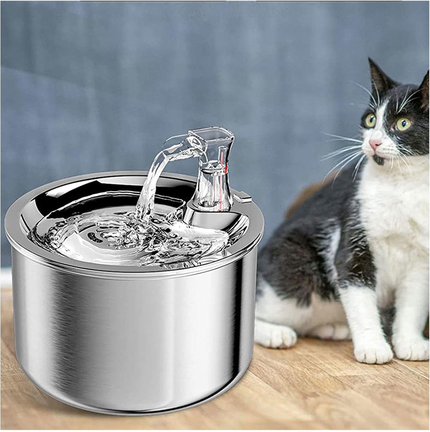 COZMAX Kitty Drinking Fountain, Quiet Cat Fountain, 2L