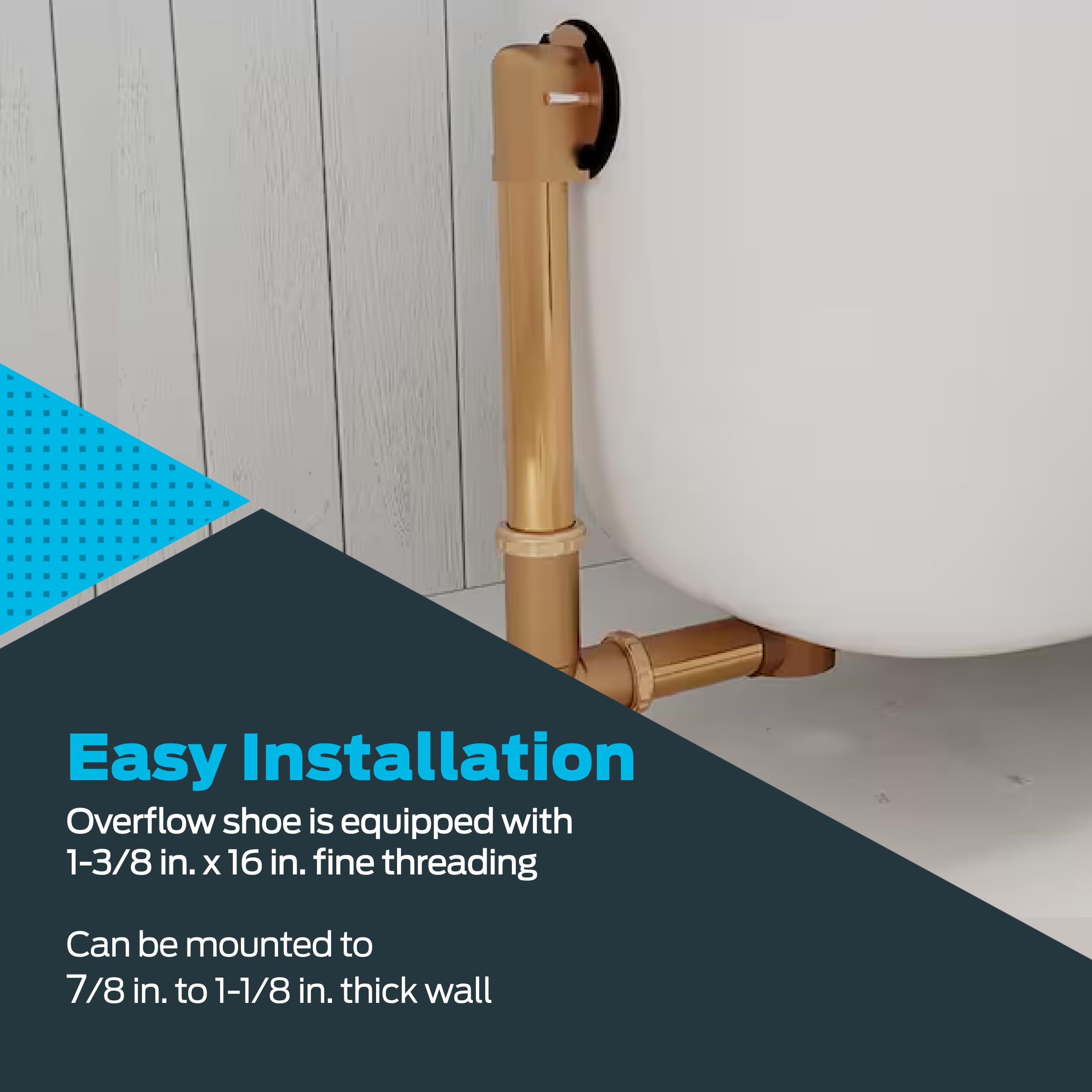 Amazon.com: EZ-FLO Bath Waste and Overflow Shoe, 1-1/2 Inch