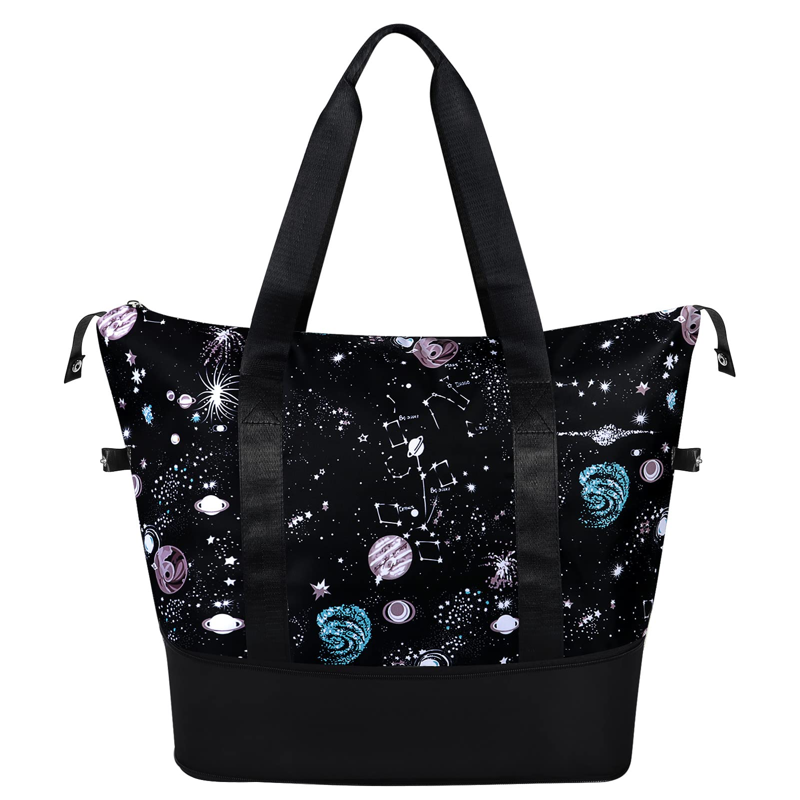HUA ANGEL Women Travel Duffel Bag Lightweight Sport Gym Bag Waterproof Weekend Overnight Bag with Wet and Dry Separation Pocket for Travel Gym Training Yoga Fitness Swimming