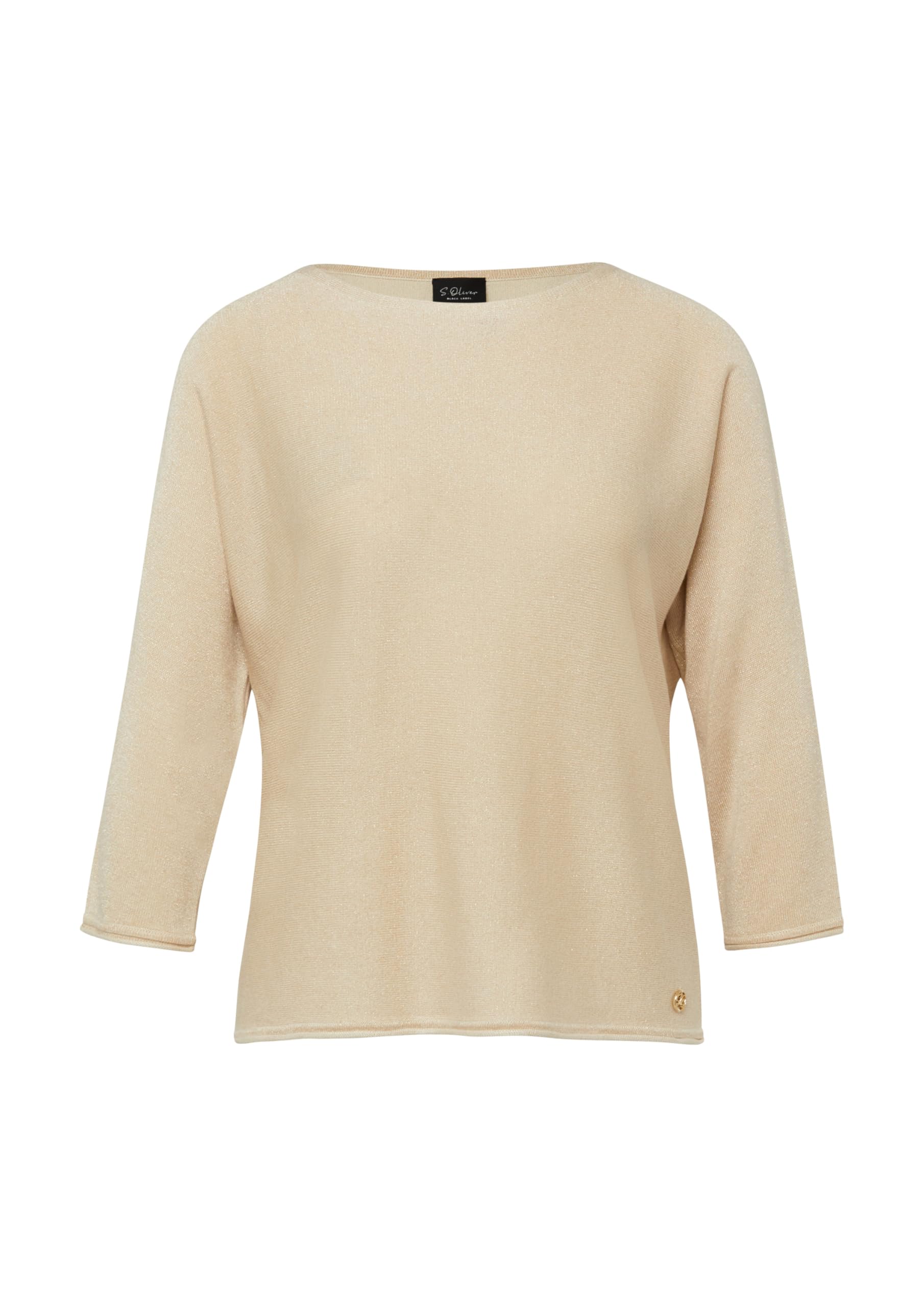 s.Oliver Damen Strickpullover – Feinstrick, U-Boot-Ausschnitt, Relaxed Fit
