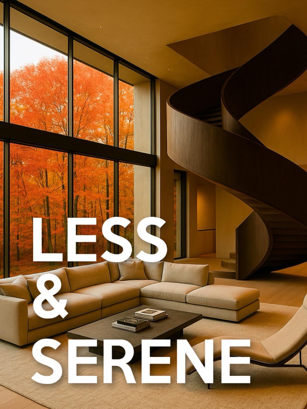 Less & Serene — Minimalist Interiors: From Warm Minimalist to Japandi & Quiet-Luxury Interior Design | Room-by-Room Picture Book For Coffee-Table