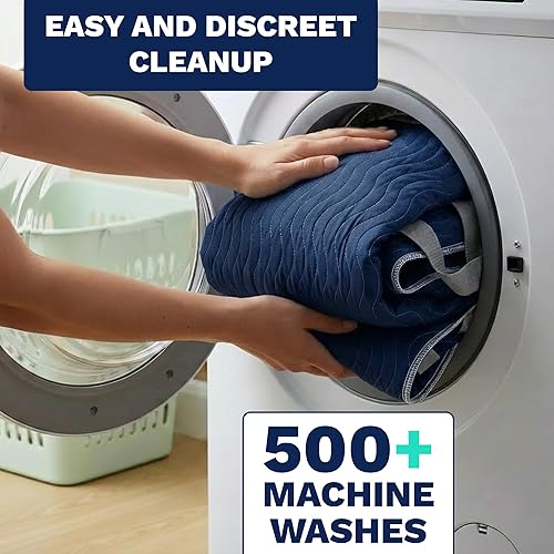 Vista 5 de Teal Elite Washable Positioning Bed Pad with 8 Reinforced Handles – 34"x52" Waterproof, Quick-Dry, Absorbent Underpad for Elderly Care, Turning