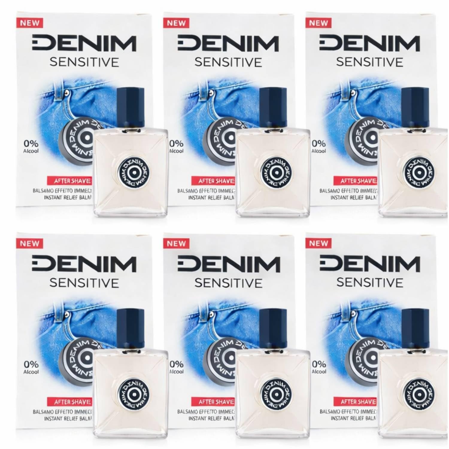 Denim Sensitive Balsamo Dopobarba Senza Alcool, Effetto Lenitivo Immediato, con Aloe Vera e Vitamina E, 100 ml (6)