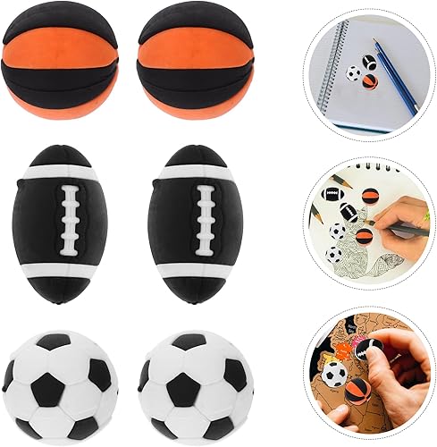 Miniatura 7 de Mini borradores deportivos, 25 unidades, pelota de simulación, premios de mini pelota de fútbol para fútbol, mini rompecabezas, borradores