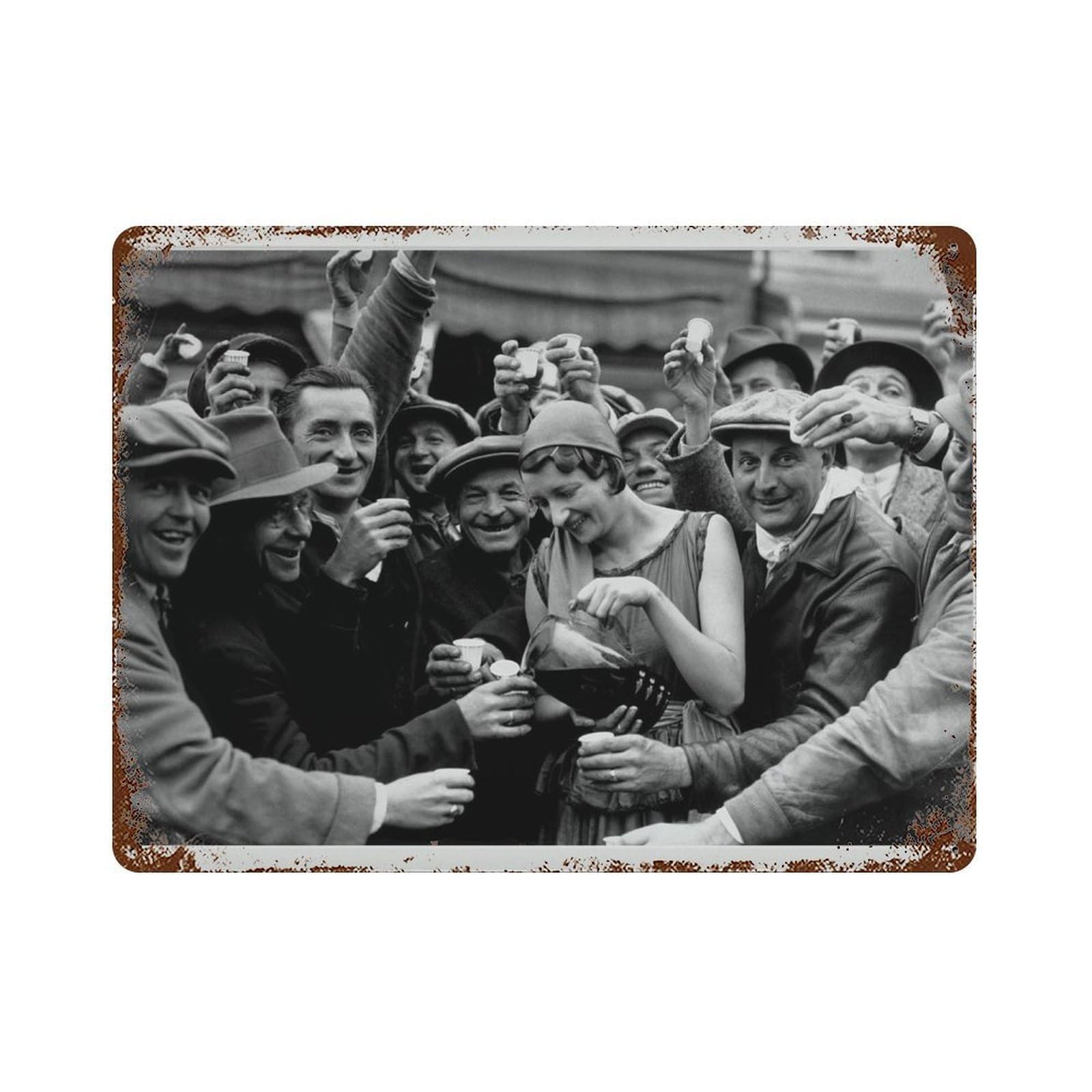 xiaoxiaoshen Vintage Bar C Prohibition Era Photography Wall Decor Art Metal Tin Poster Modern Home Decor Art Home Bar Shop Decorations Vintage Sign 30x40cm