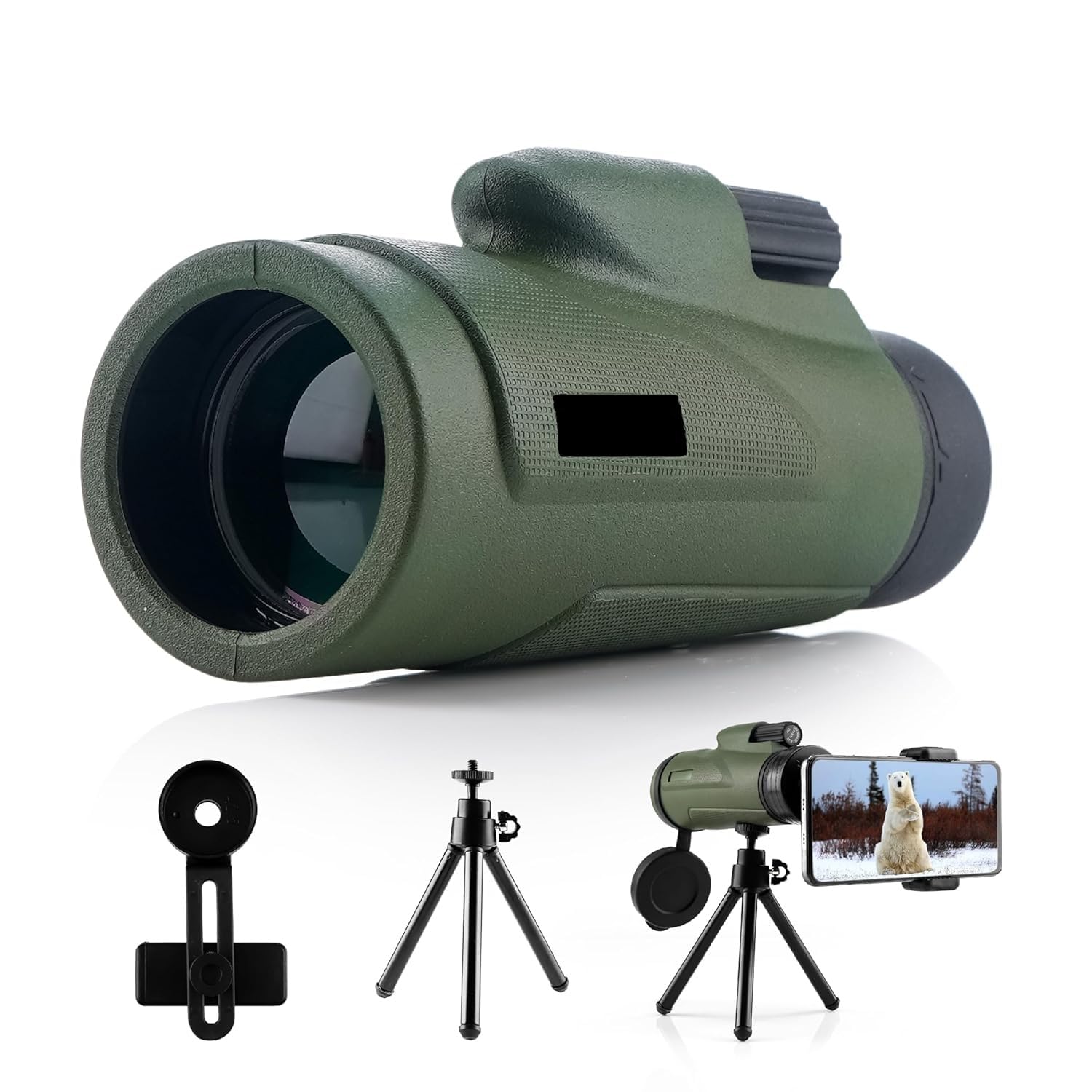 40x60 Monocular Telescope with Smartphone Adapter, High Powered BAK4 Prism FMC Monocular for Kids & Adults, Compact Low Light Vision Telescope for Wildlife, Camping, Travel & Outdoor-picture-12