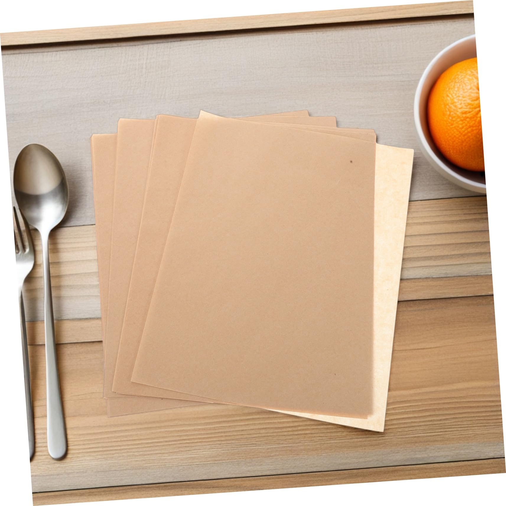 Hemobllo 500 Pz Carta Alimentare Antigrasso Extra Spessa per Pizza, Fritti e Snack Fogli Resistenti al Calore per Forno e Barbecue
