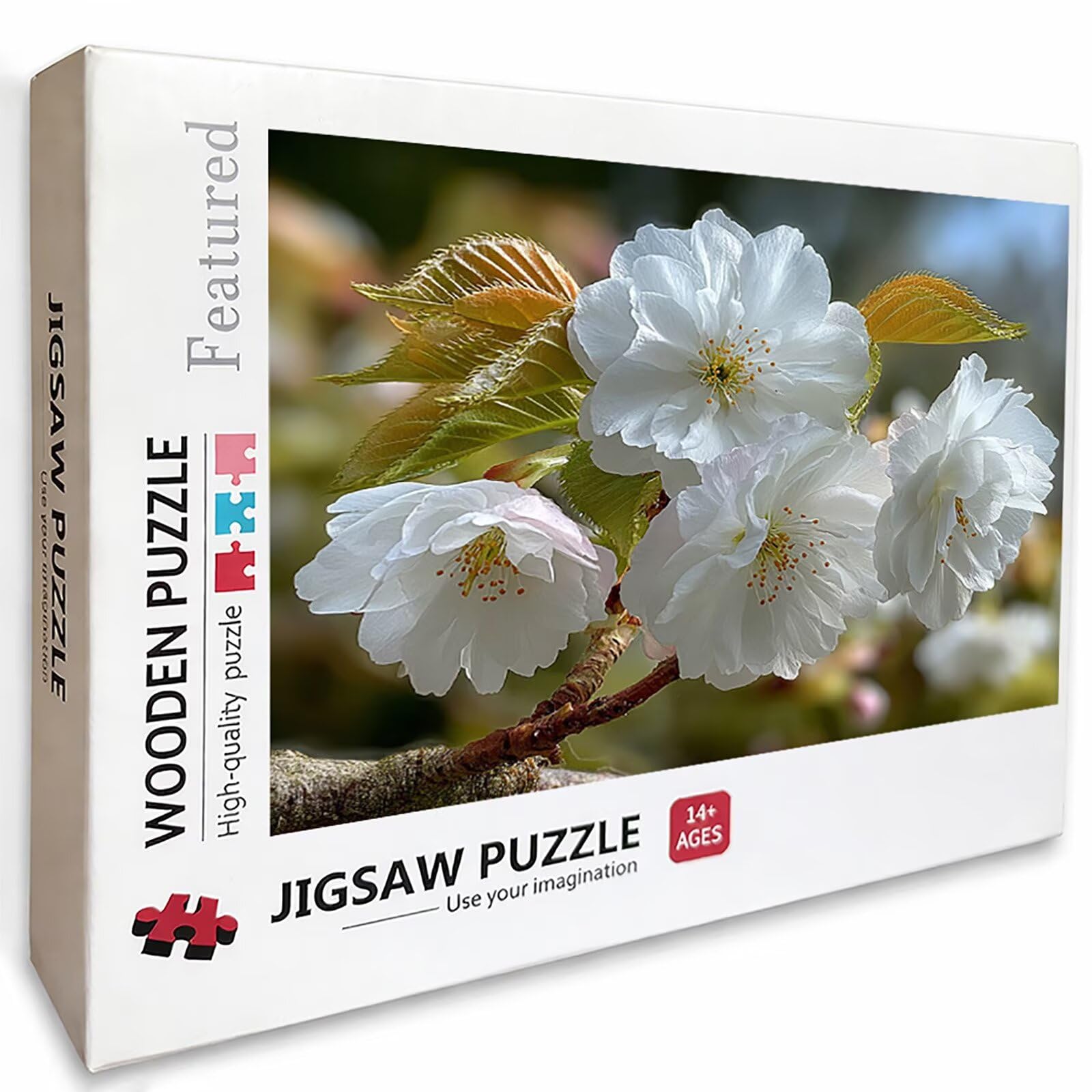 Puzzle 3000 elementów dla dorosłych kwiat, drewniane puzzle 122 x 81 cm, dla mężczyzn kobiet starszych seniorów, części ściśle do siebie pasują, dekompresja, dekoracja ścienna, prezenty dla