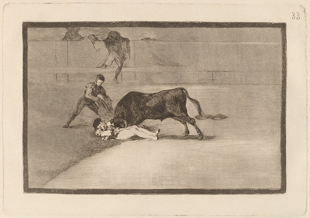 Lienzo Gored by The Bull de Goya mediano sin reflejos para tu pared