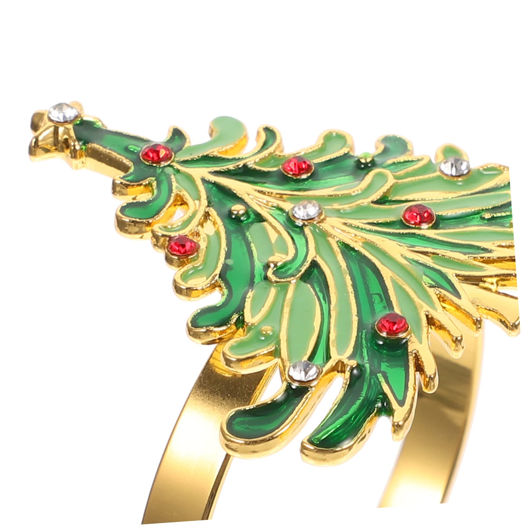 60 Stück Serviettenringe Weihnachtsdekorationen Weihnachtsbaumschmuck Weihnachtsserviettenringe Weihnachtspartyzubehör Haushaltsserviettenringe Serviettenschnallen PRETYZOOM