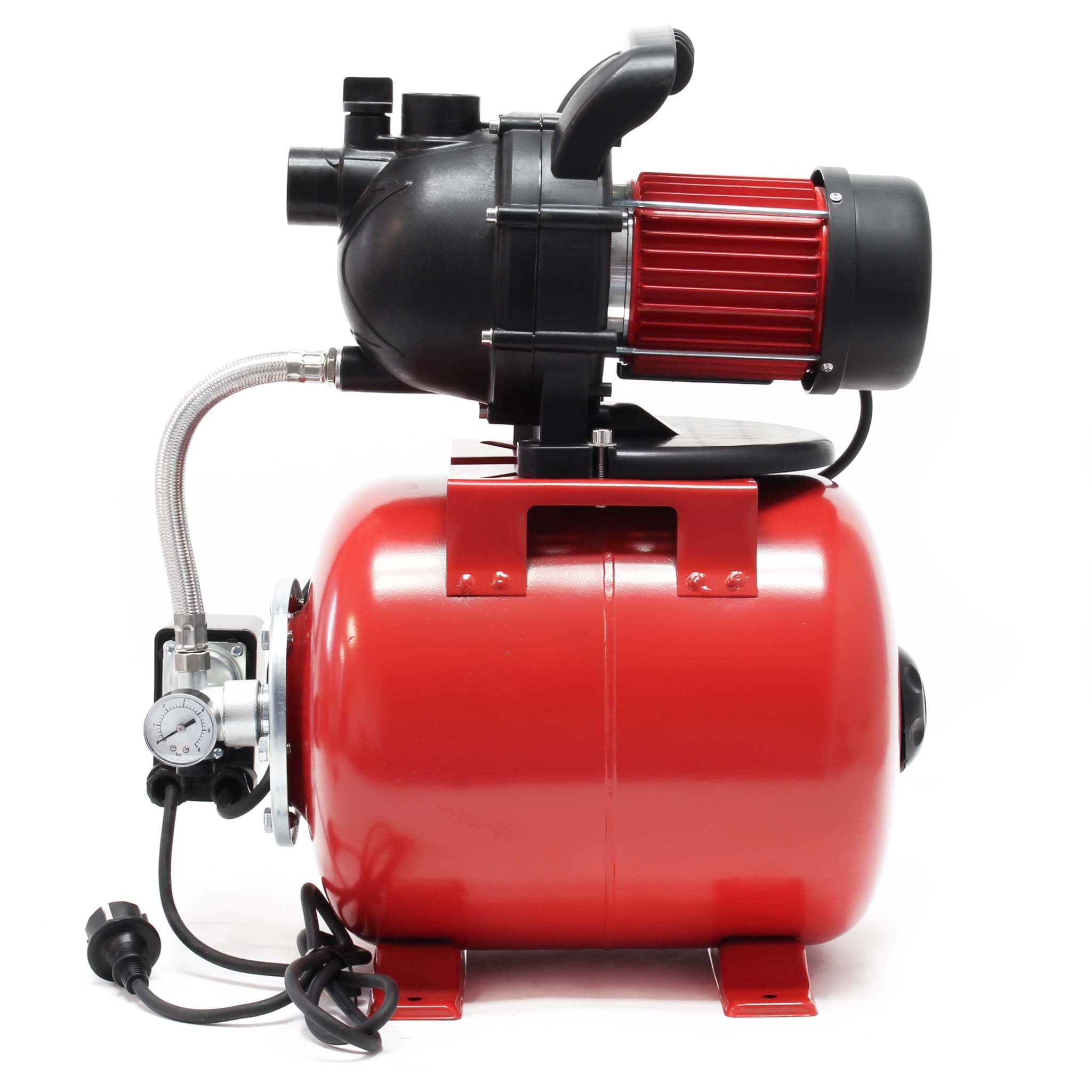Wiltec pompa ogrodowa 1000W 3500l/h z wyłącznikiem ciśnieniowym i manometrem pompa wodna zbiornik ciśnieniowy zbiornik ciśnieniowy pompa irygacyjna pompa wody użytkowej pompa wody deszczowej wodociągi