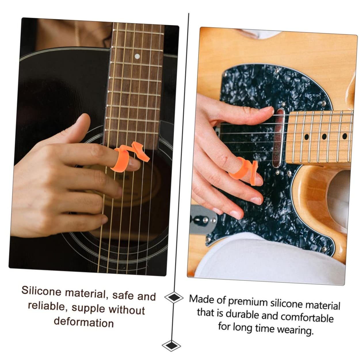 VICASKY 8stücke Guitar Picks Organizer Rutschfester Gitarren-pick- Für Effektives Fingertraining Und Einfache Aufbewahrung Gitarre Akustikgitarre Und Ukulele