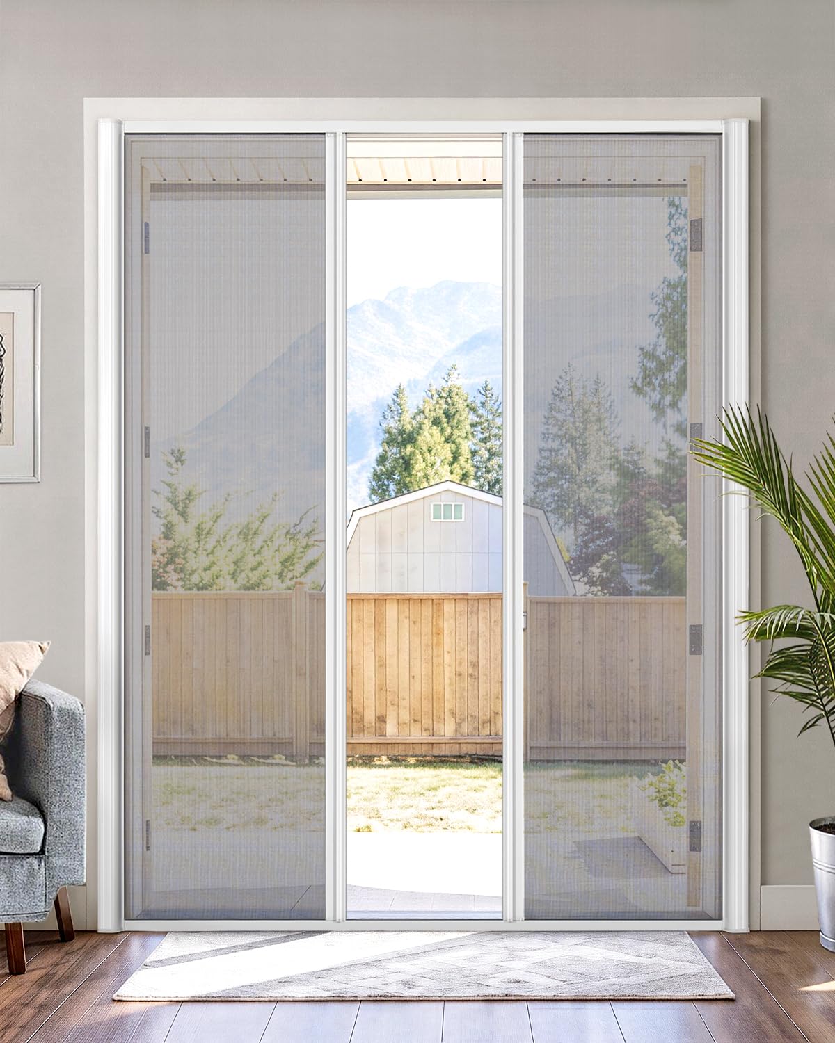 Paramondo Retractable Screen for Double Doors